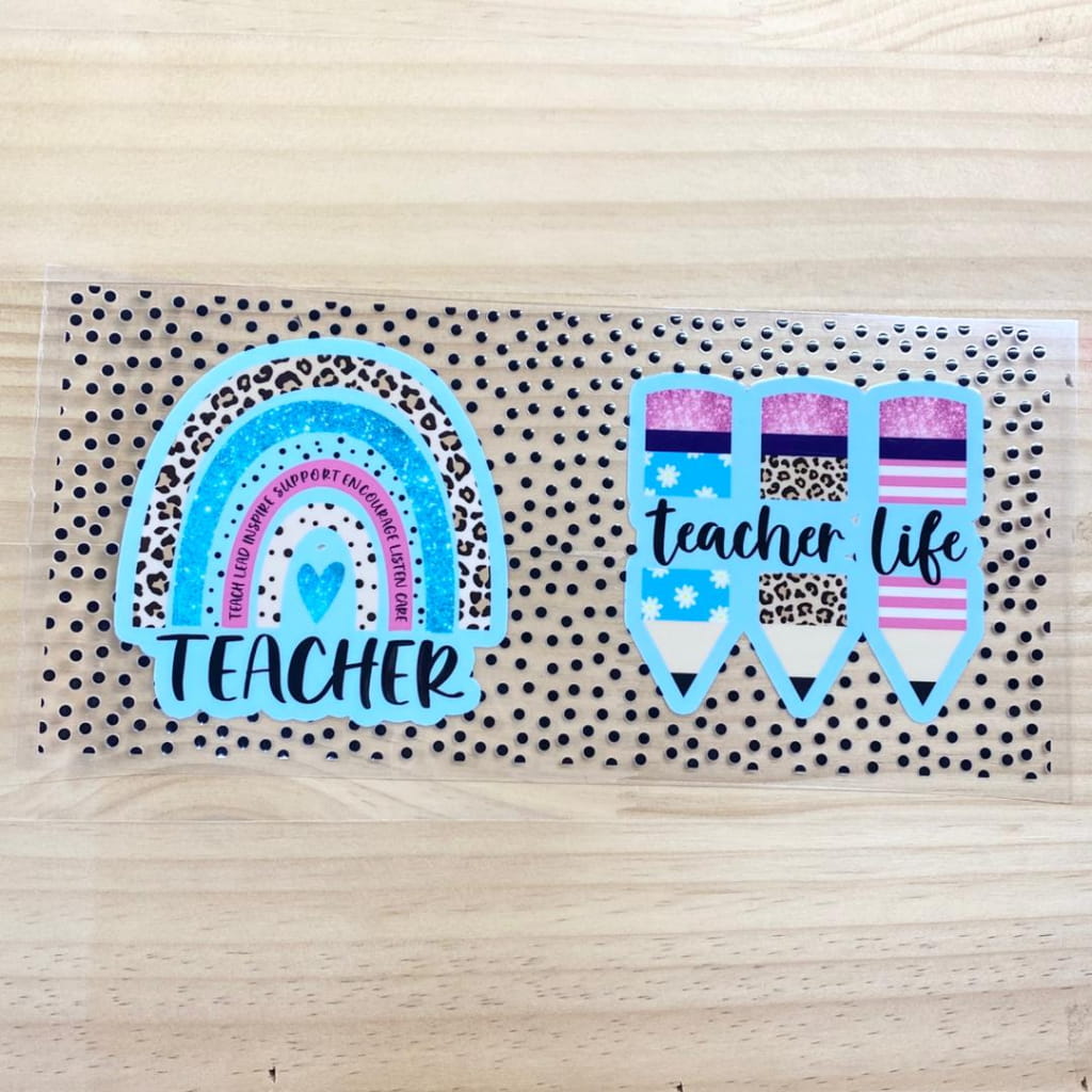 16oz UVDTF Cup Wraps, Teacher