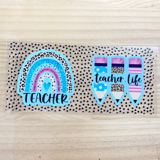 16oz UVDTF Cup Wraps, Teacher