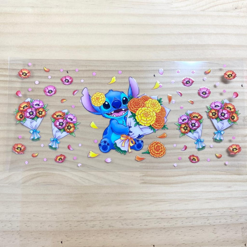 16oz UVDTF Cup Wraps, Cartoon ,Stitch