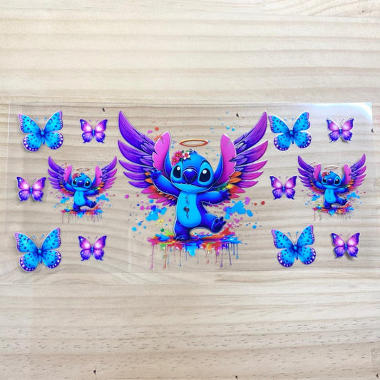 16oz UVDTF Cup Wraps, Cartoon ,Stitch