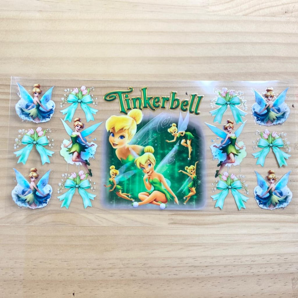 16oz UVDTF Cup Wraps,Cartoon Princess,Tinker Bell