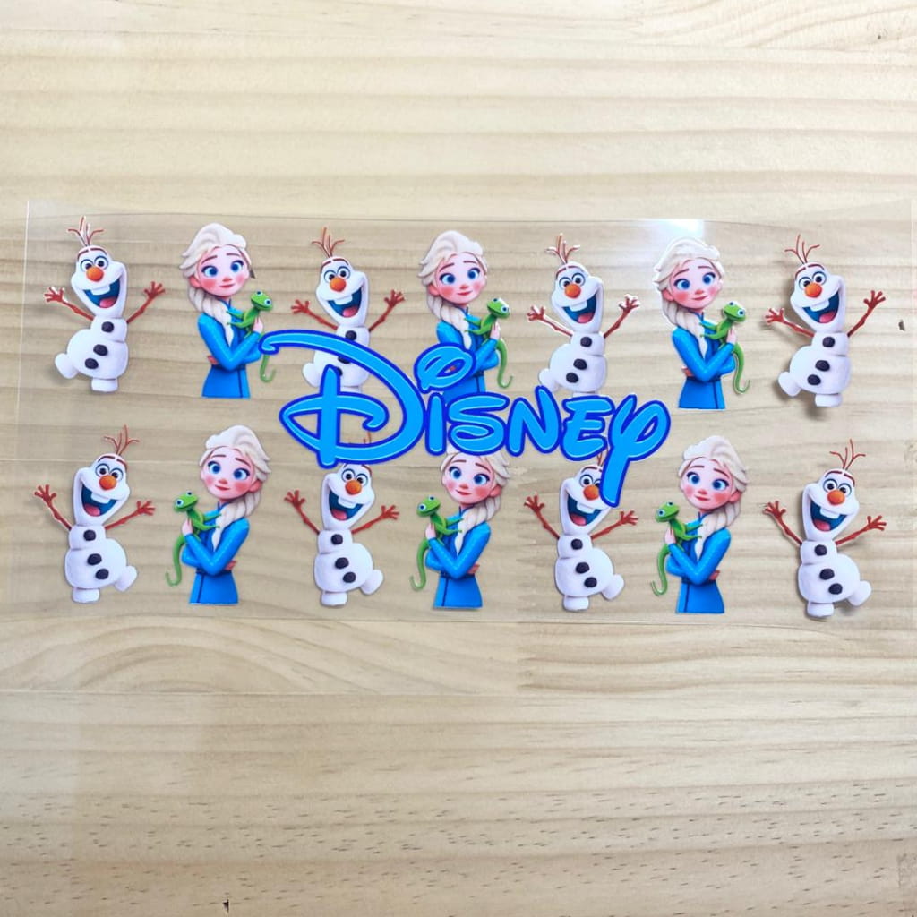 16oz UVDTF Cup Wraps,Cartoon Princess, Elsa