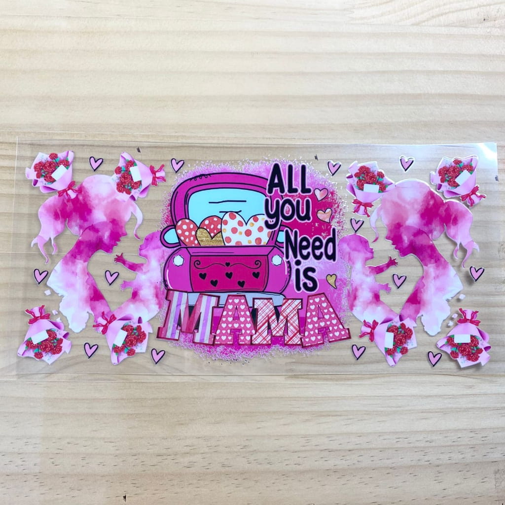 16oz UVDTF Cup Wraps, Mom & Mama & Mother
