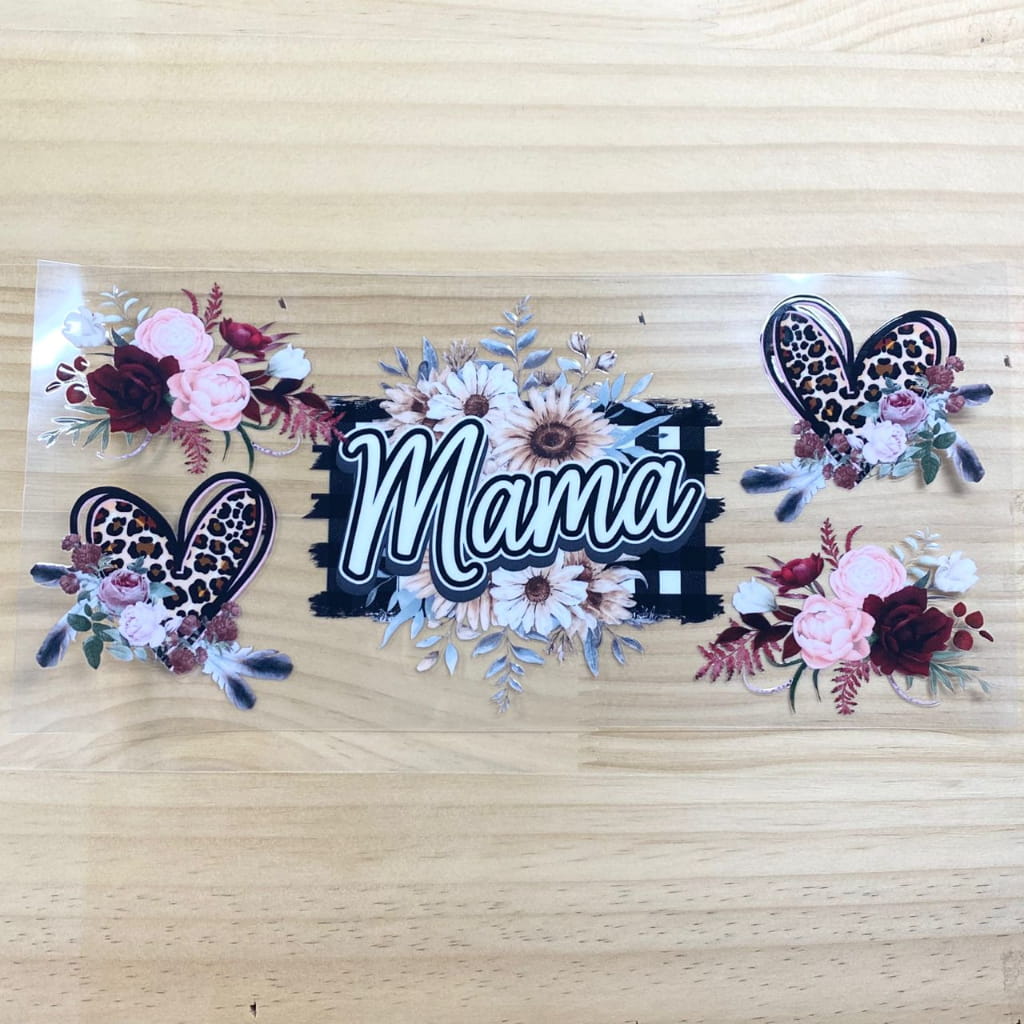 16oz UVDTF Cup Wraps, Mom & Mama & Mother