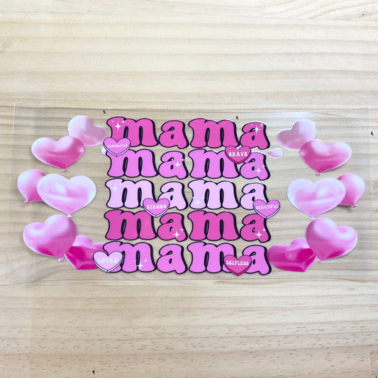 16oz UVDTF Cup Wraps, Mom & Mama & Mother