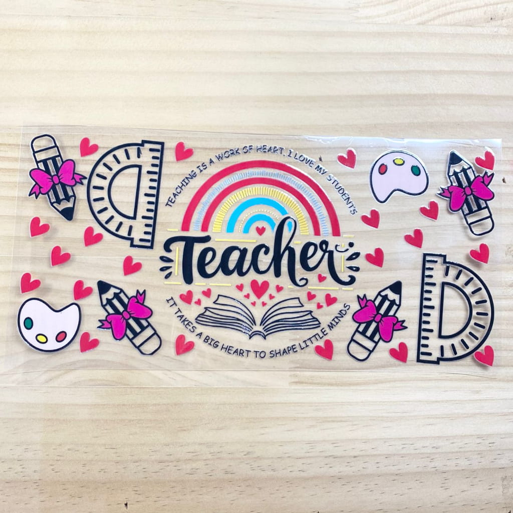 16oz UVDTF Cup Wraps, Teacher