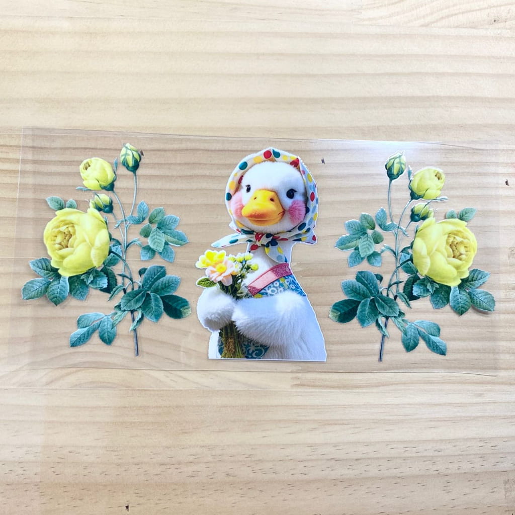 16oz UVDTF Cup Wraps, Animal,Ducks
