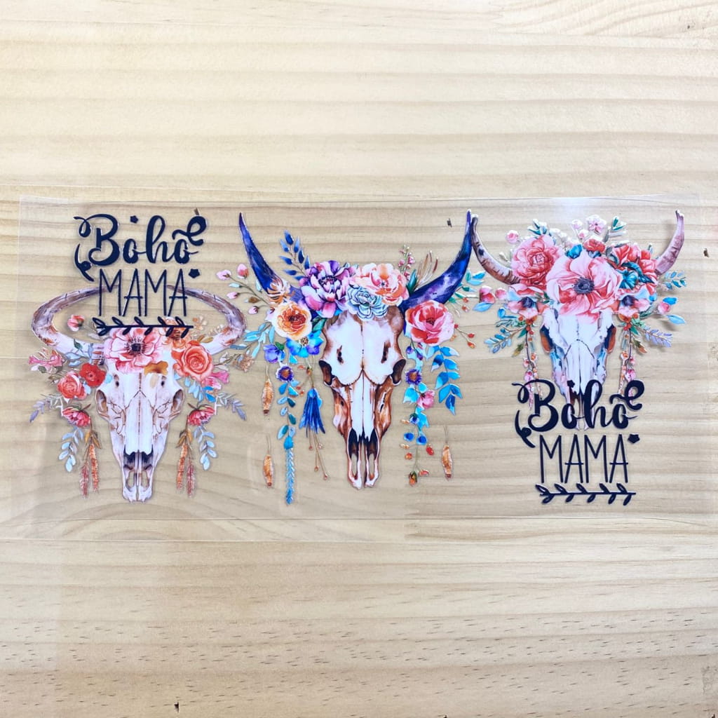 16oz UVDTF Cup Wraps, Animal , Cow Mama