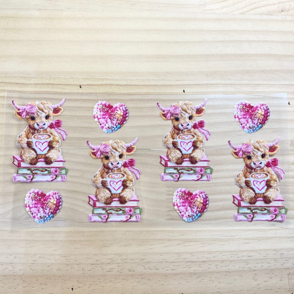 16oz UVDTF Cup Wraps, Animal , Cow
