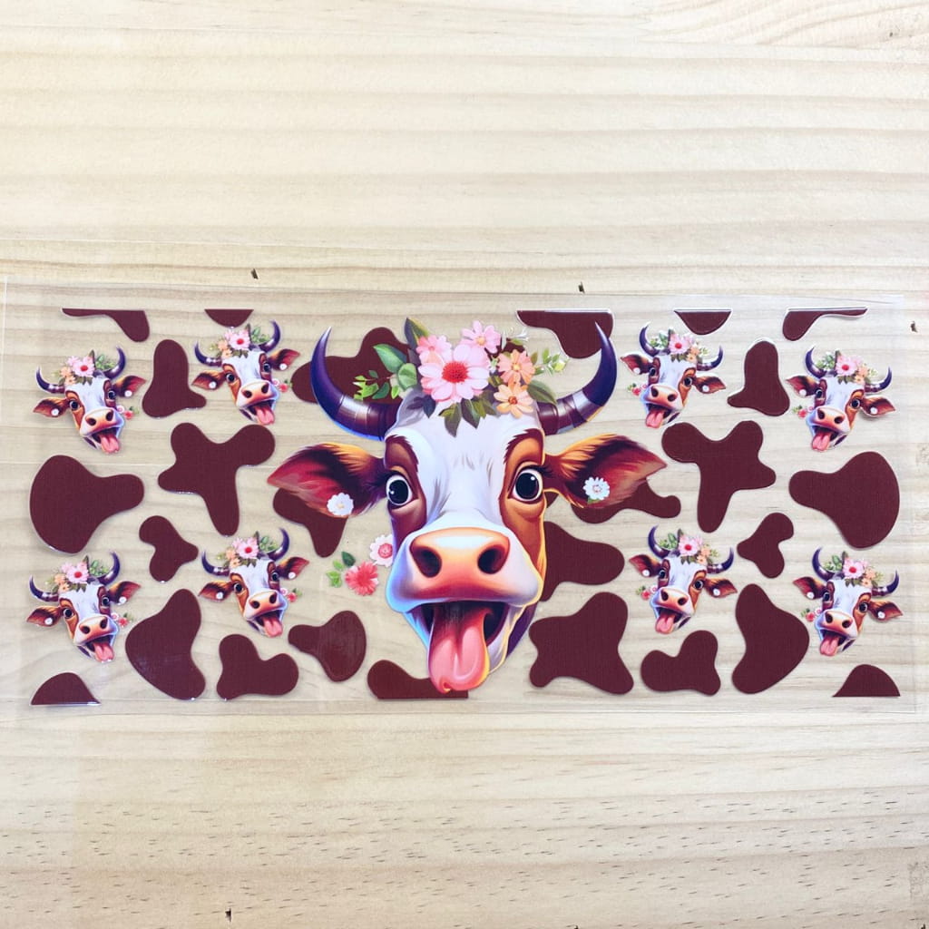 16oz UVDTF Cup Wraps, Animal , Cow
