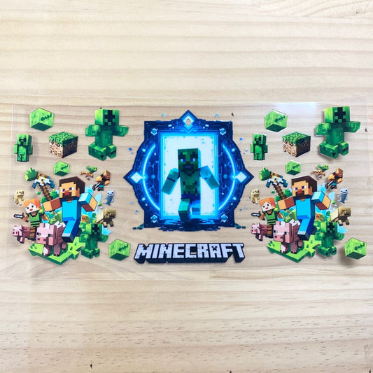 16oz UVDTF Cup Wraps, Cartoon , Minecraft