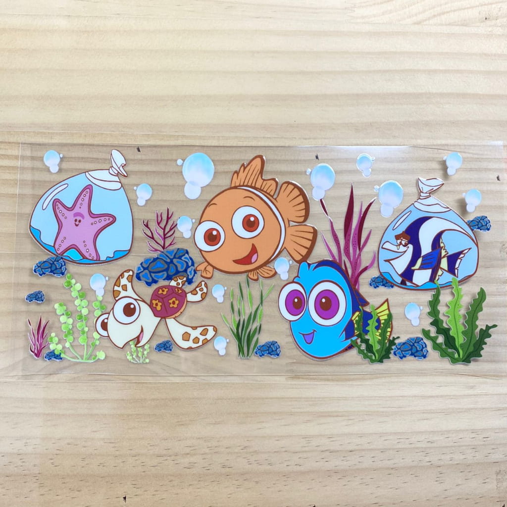 16oz UVDTF Cup Wraps, Cartoon , Finding Nemo
