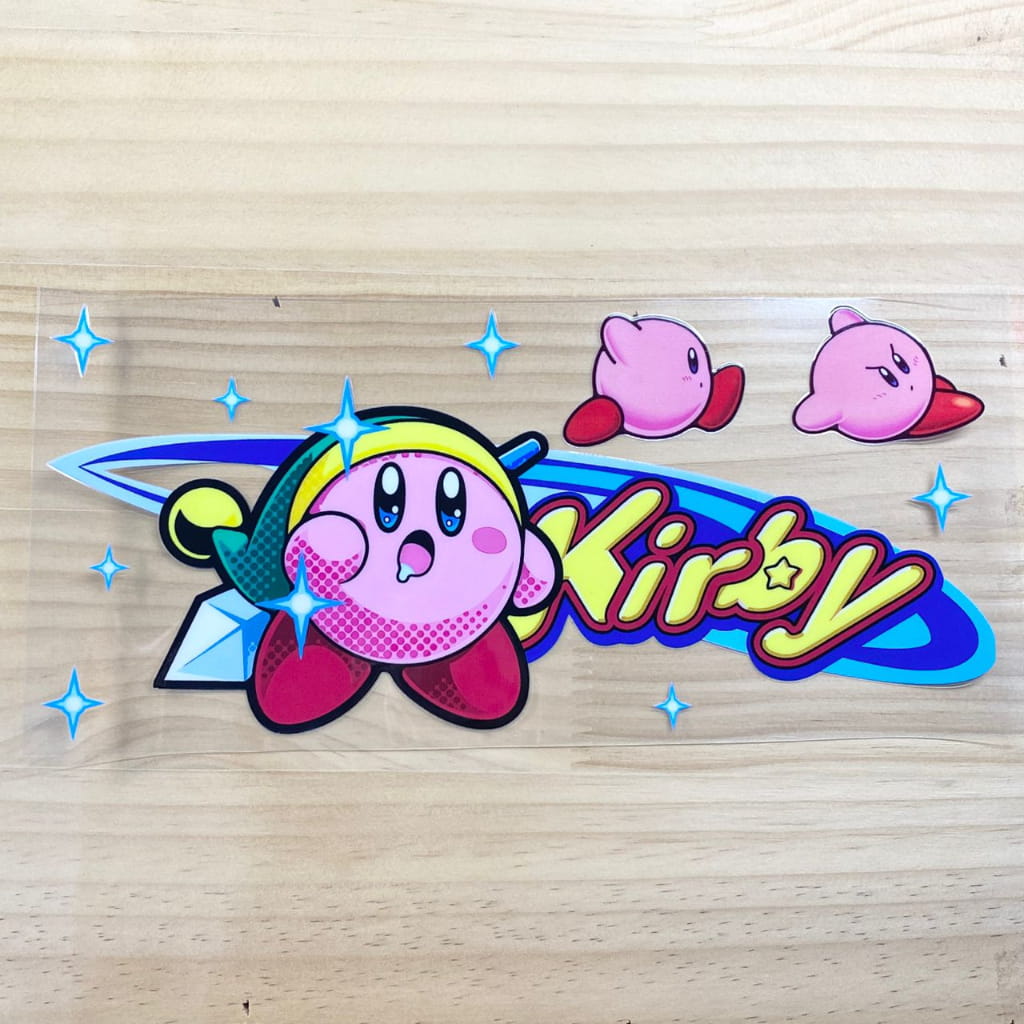 16oz UVDTF Cup Wraps, Cartoon , Kirby