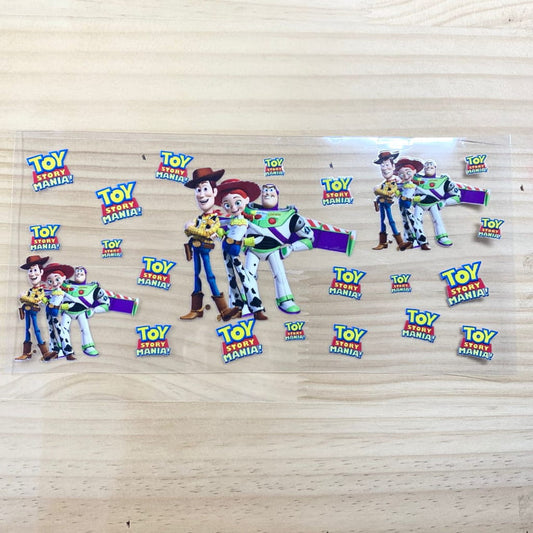 16oz UVDTF Cup Wraps, Cartoon , Toy Story