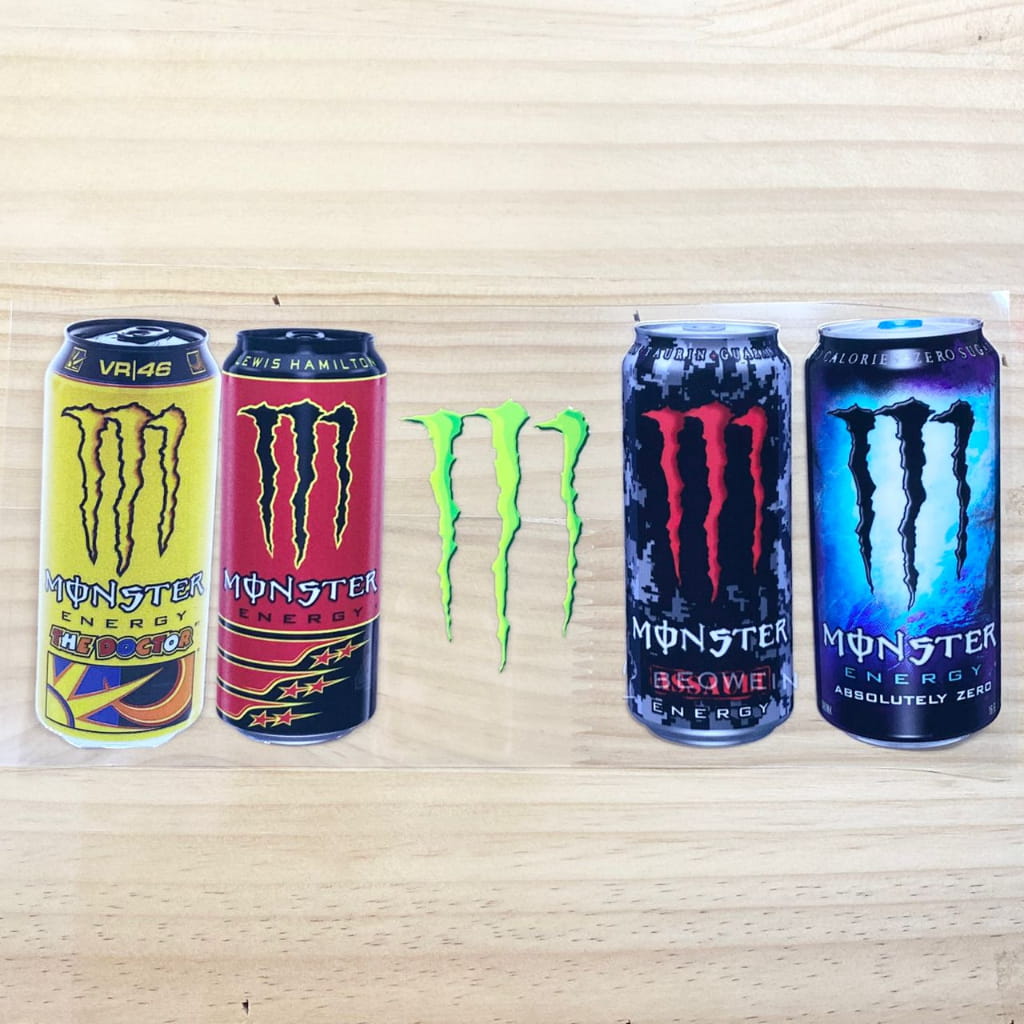 16oz UVDTF Cup Wraps,Monster Drink