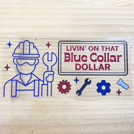 16oz UVDTF Cup Wraps, Blue Collar