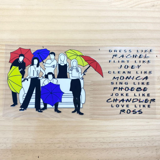 16oz UVDTF Cup Wraps, Friends