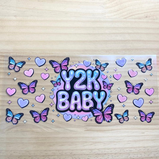 16oz UVDTF Cup Wraps,Y2K Baby Butterfly