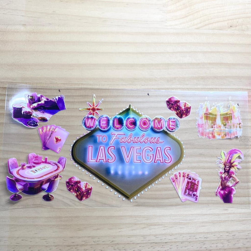 16oz UVDTF Cup Wraps, Las Vegas