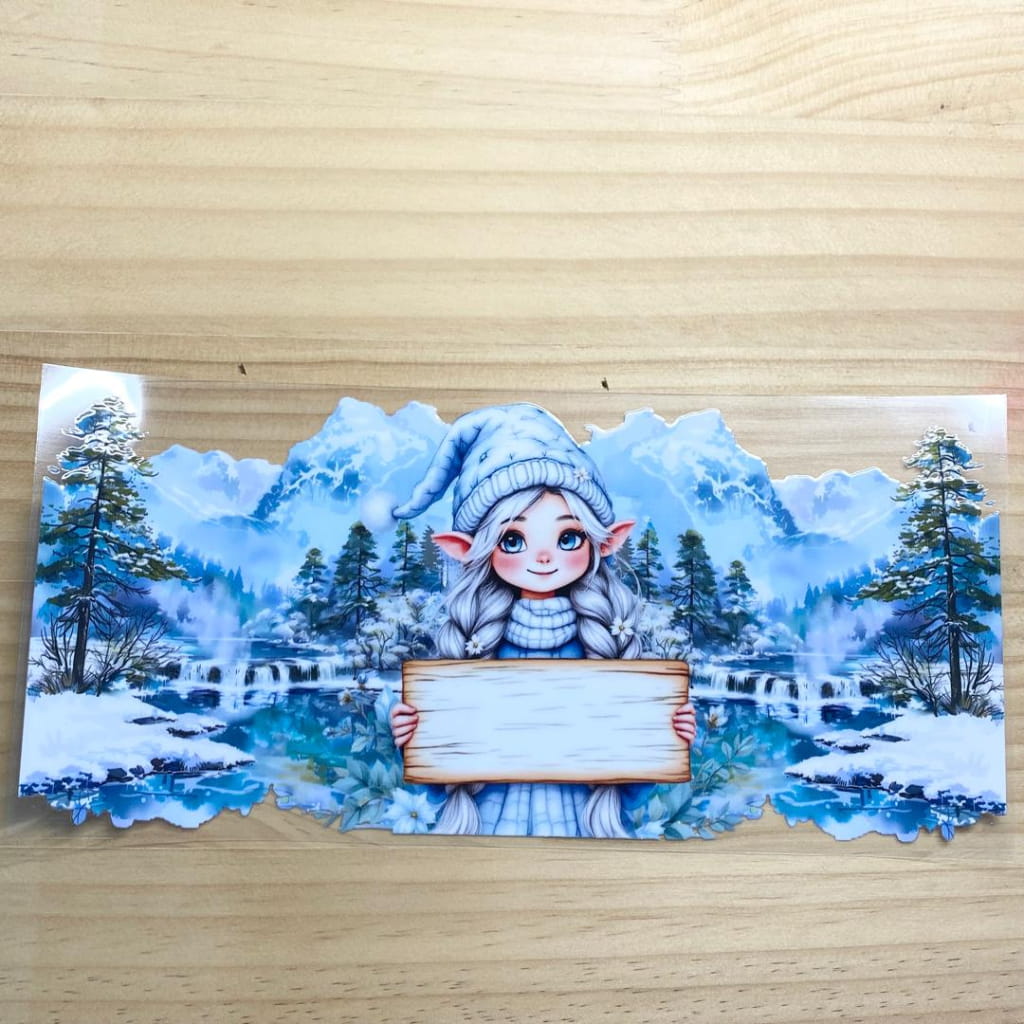 16oz UVDTF Cup Wraps, Winter Girl