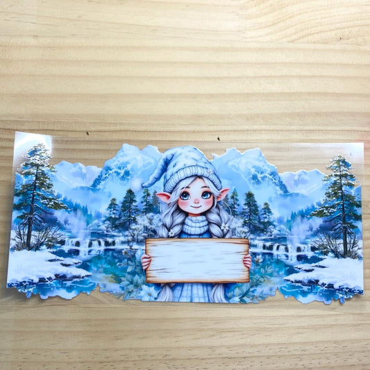16oz UVDTF Cup Wraps, Winter Girl