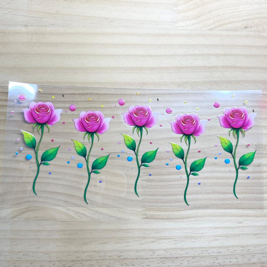 16oz UVDTF Cup Wraps, Flowers