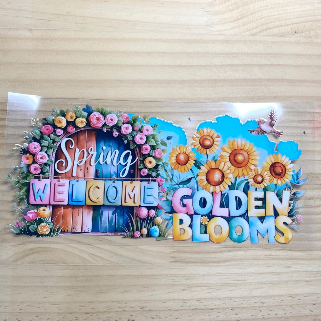 16oz UVDTF Cup Wraps, Flowers & Spring