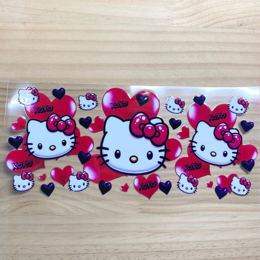16oz UVDTF Cup Wraps, Cartoon Sanrio ,Hello Kitty