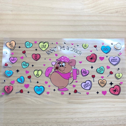 16oz UVDTF Cup Wraps,Cartoon ,Gus Gus mouse