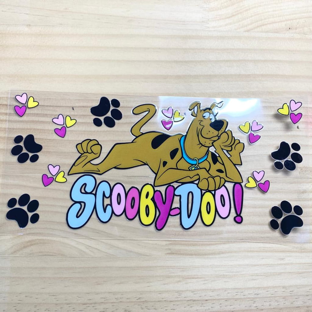 16oz UVDTF Cup Wraps,Cartoon ,Scooby Doo