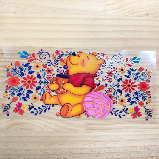 16oz UVDTF Cup Wraps,Cartoon , Winnie Pooh