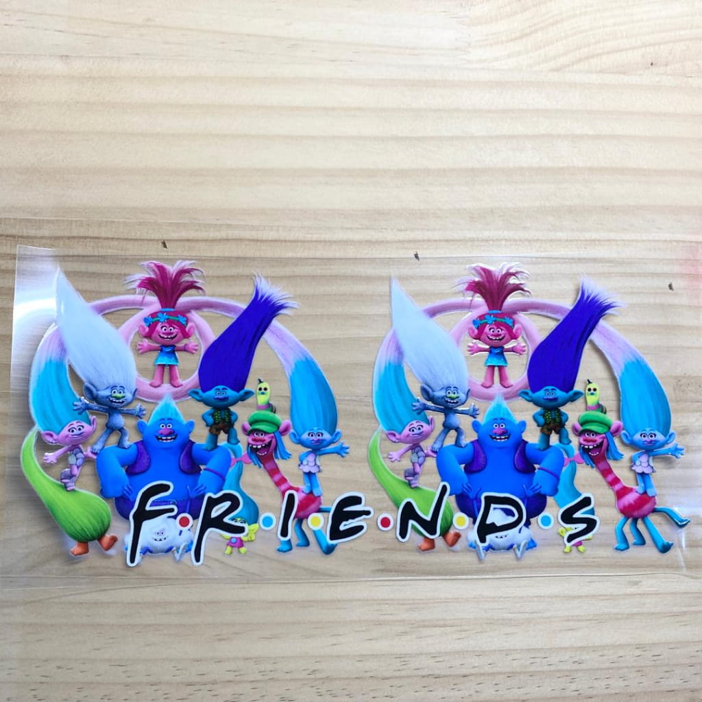 16oz UVDTF Cup Wraps,Cartoon ,Trolls