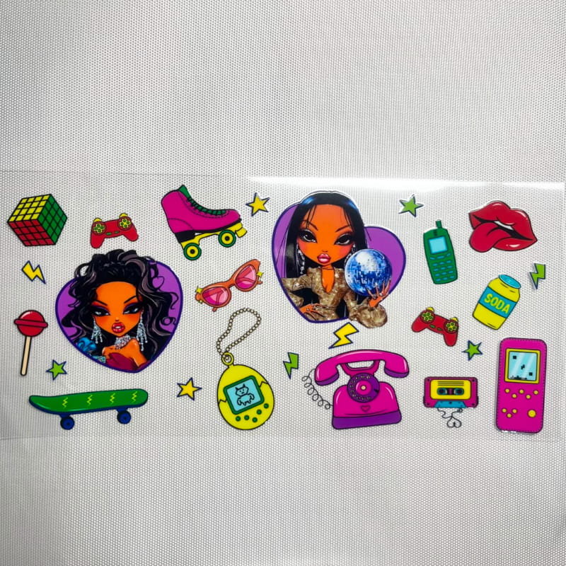 16oz UVDTF Cup Wraps ,Cartoon,Bratz