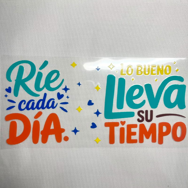 16oz UVDTF Cup Wraps, Spanish Words