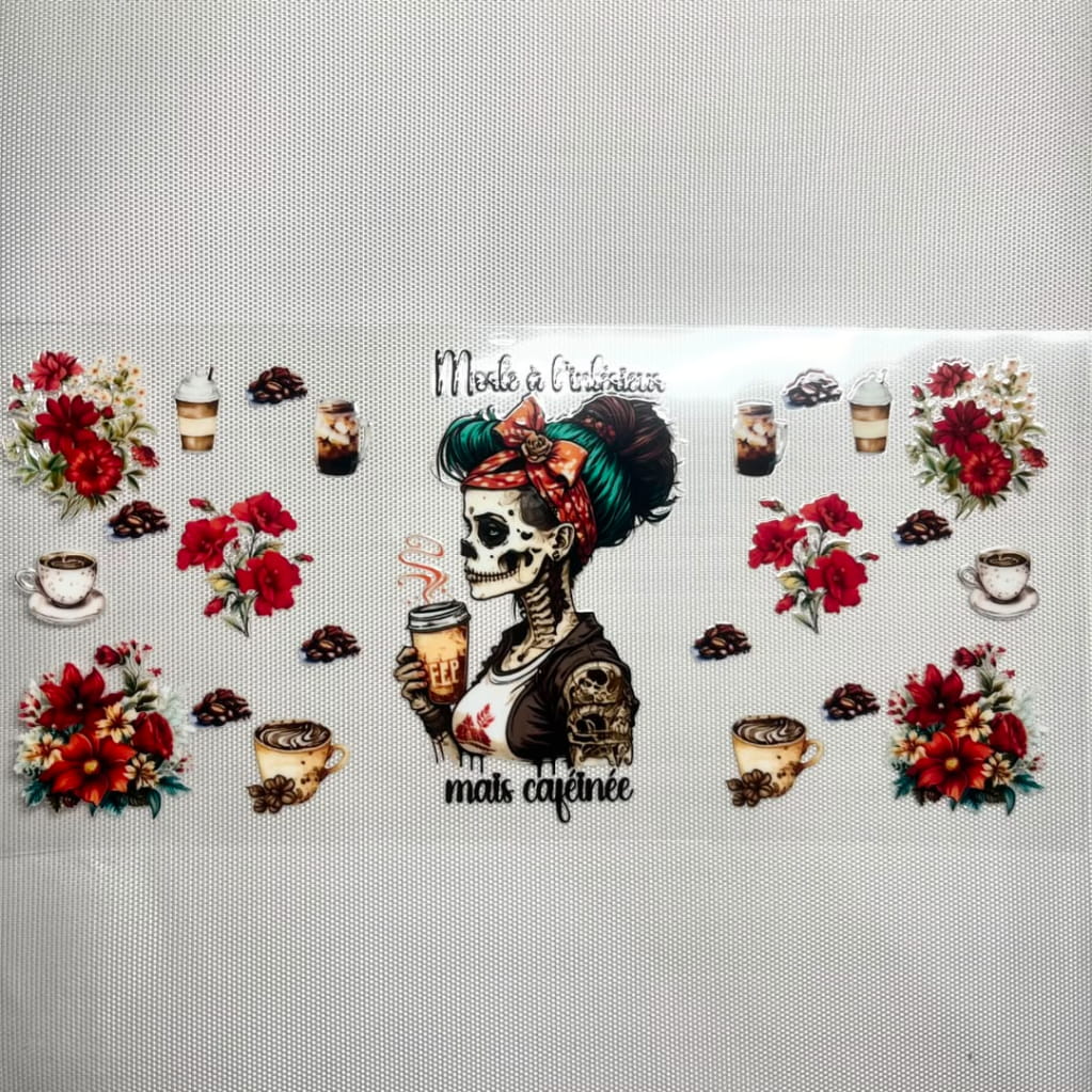 16oz UVDTF Cup Wraps, Coffee