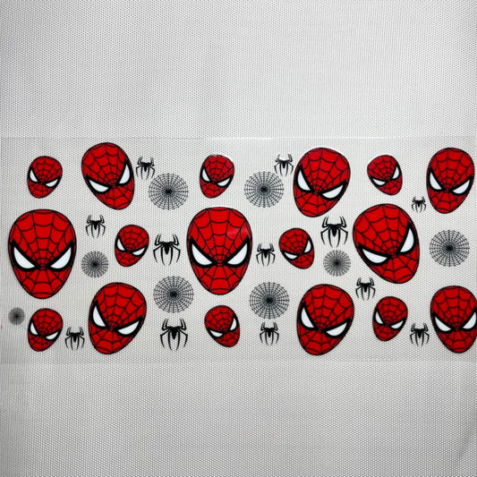 16oz UVDTF Cup Wraps ,Cartoon,Spiderman Hero