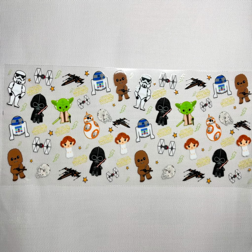 16oz UVDTF Cup Wraps,Cartoon , Star Wars