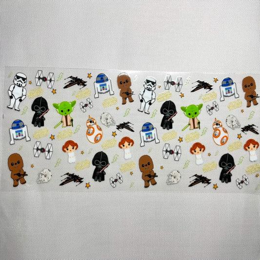 16oz UVDTF Cup Wraps,Cartoon , Star Wars