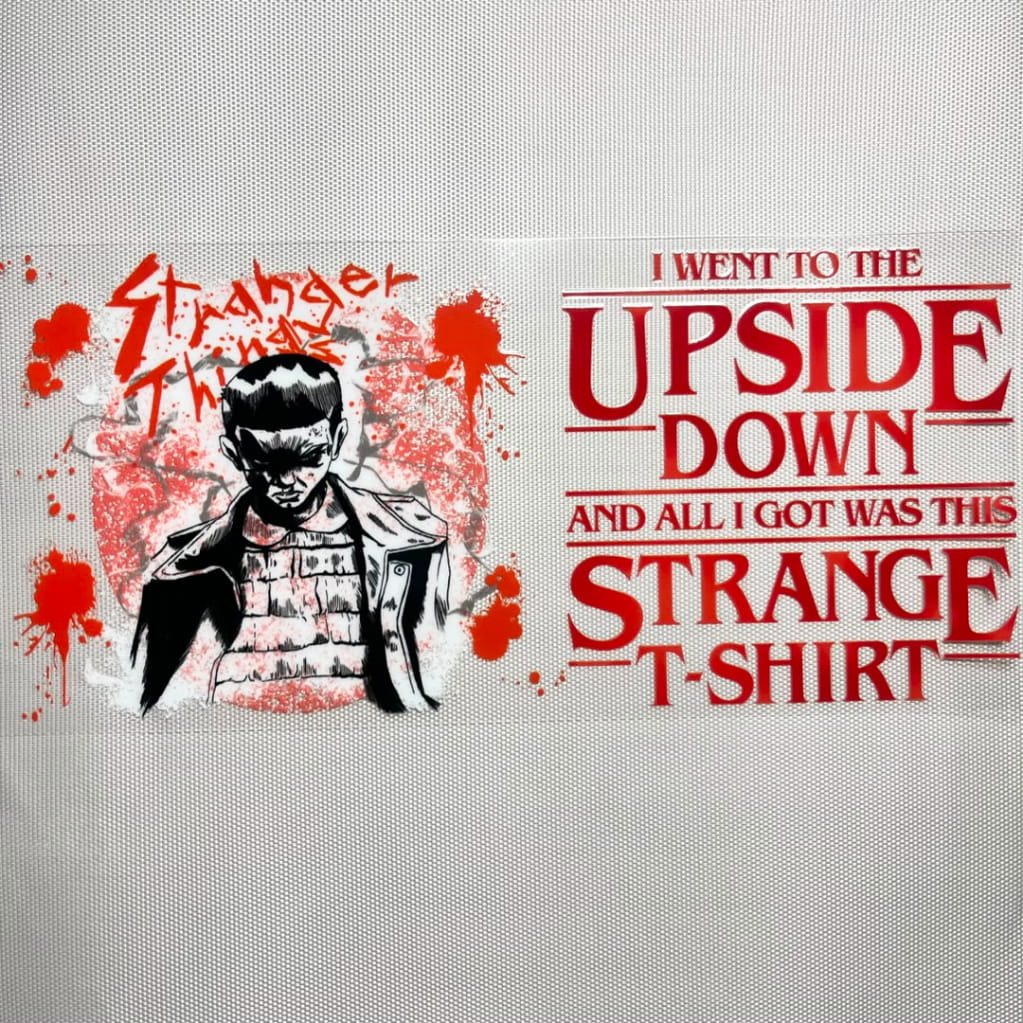 16oz UVDTF Cup Wraps ,Cartoon ,Stranger Things