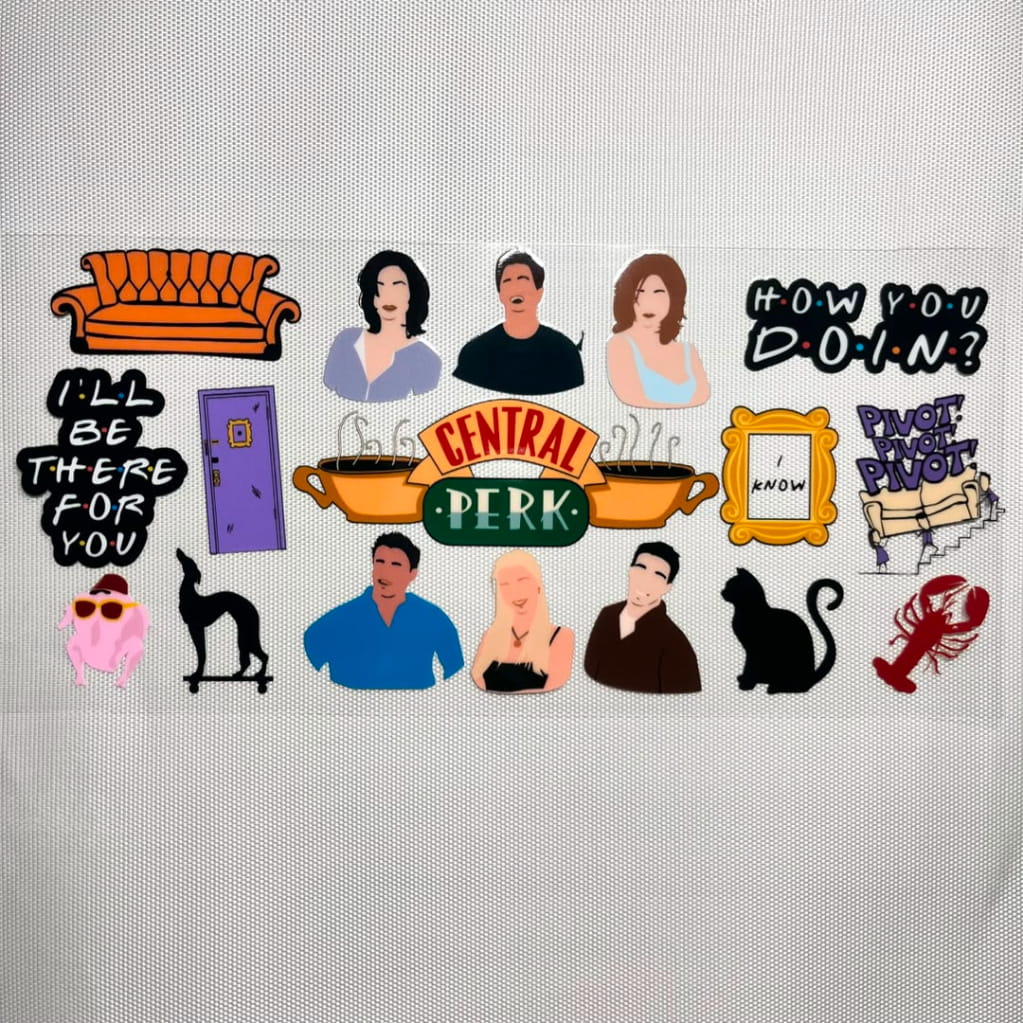 16oz UVDTF Cup Wraps,Friends