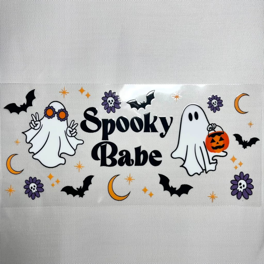 16oz UVDTF Cup Wraps, Horroible, Spooky Babe
