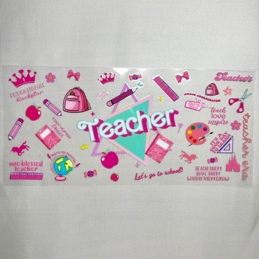 16oz UVDTF Cup Wraps, Teacher