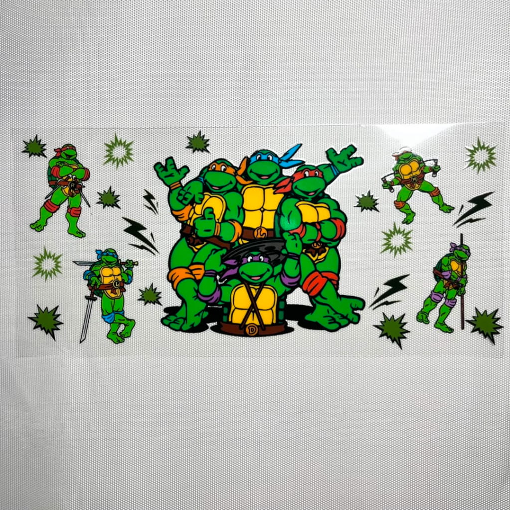 16oz UVDTF Cup Wraps,Japanese Anime, Turtles