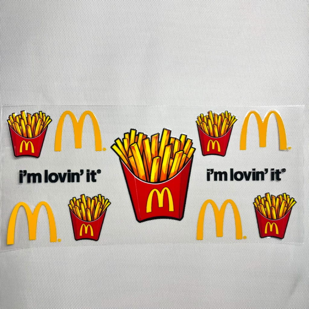 16oz UVDTF Cup Wraps, Food, McDonald's