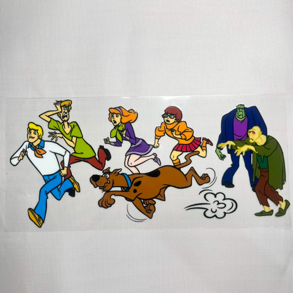 16oz UVDTF Cup Wraps,Cartoon ,Scooby Doo