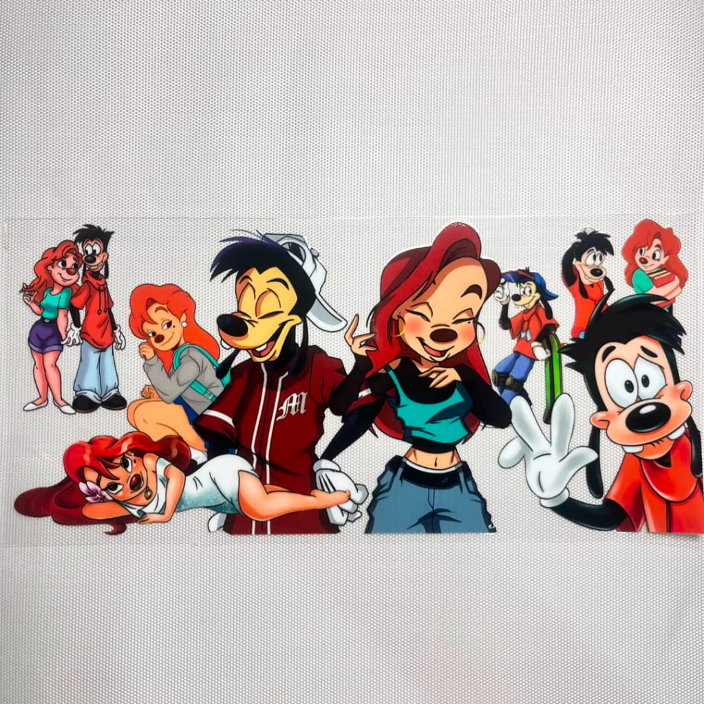 16oz UVDTF Cup Wraps, Cartoon, Max & Roxanne