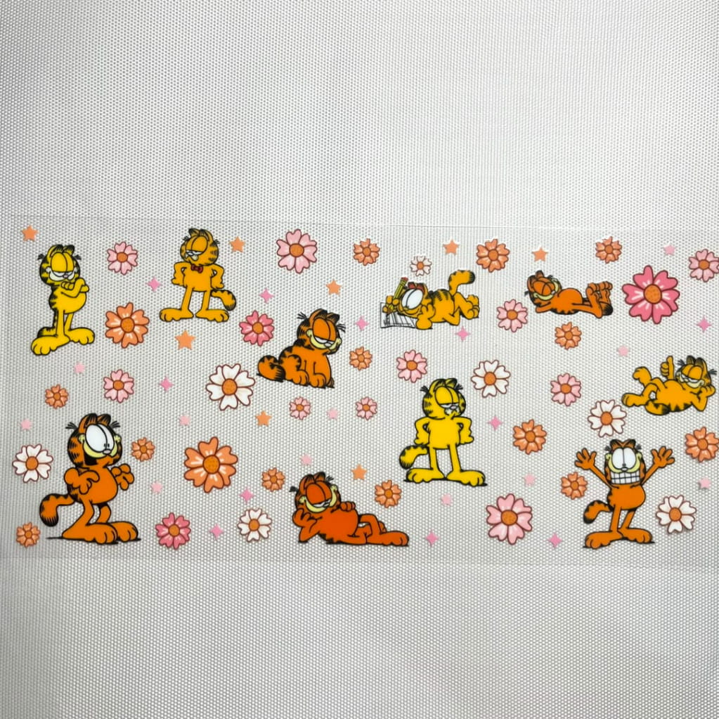 16oz UVDTF Cup Wraps ,Cartoon,Garfield