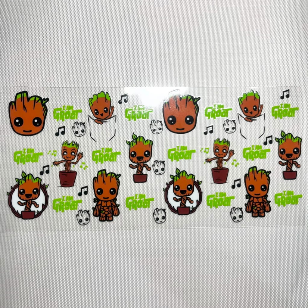 16oz UVDTF Cup Wraps,Cartoon ,Groot