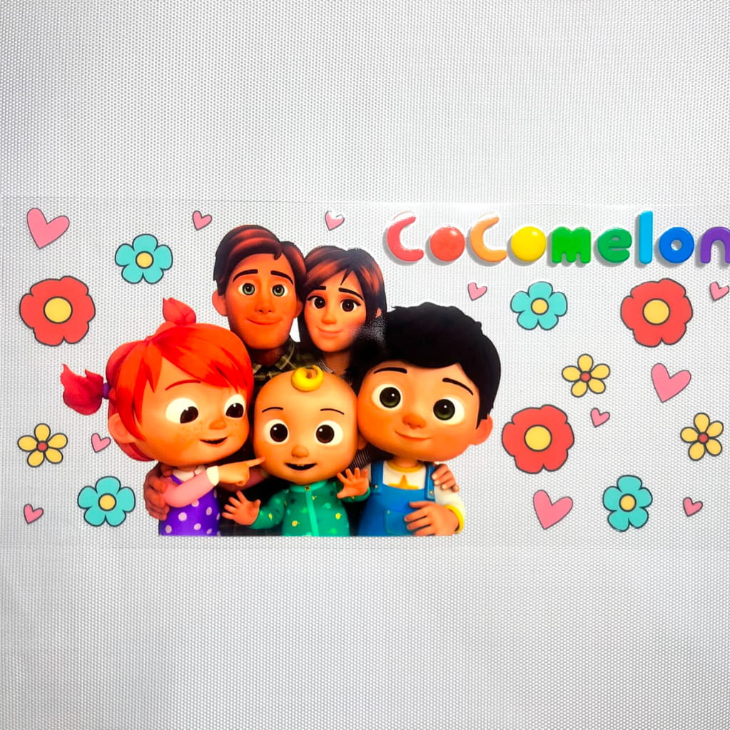 16oz UVDTF Cup Wraps,Cartoon ,CoComelon