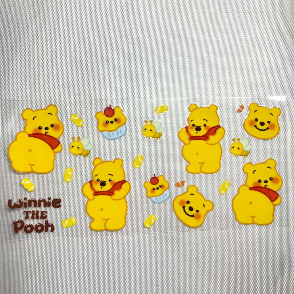 16oz UVDTF Cup Wraps ,Cartoon, Winnie Pooh